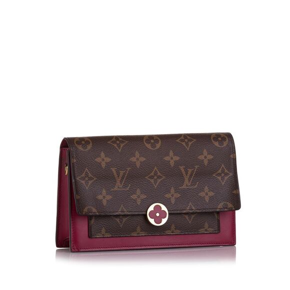 Pre Loved louis vuitton Sarah Monogram Wallet Women Brown Crossbody Bags - Picture 2 of 8